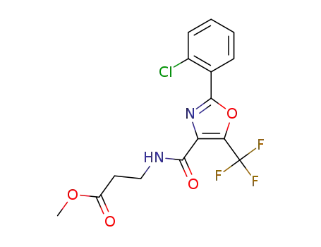 3-{[2-(2-chlorophenyl)-5-trifluoromethyloxazole-4-carbonyl]amino}propionic acid methyl ester