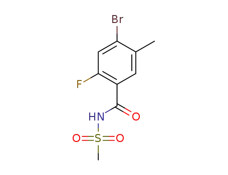 4-bromo-2-fluoro-5-methyl-N-(methylsulfonyl)benzamide