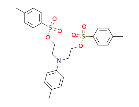 Molecular Structure of 15314-38-2 ([(4-methylphenyl)imino]diethane-2,1-diyl bis(4-methylbenzenesulfonate))