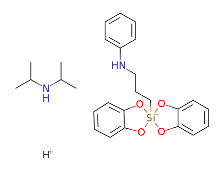 diisopropylammonium bis(catecholato)(3-anilinopropyl)silicate
