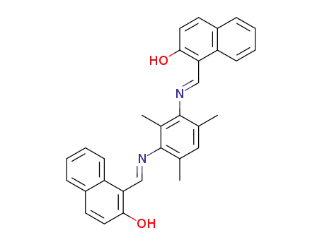 1,1′-(1E,1′E)-(2,4,6-trimethyl-1,3-phenylene)bis-(azan-1-yl-1-ylidene)bis(methan-1-yl-1-ylidene)dinaphthalen-2-ol