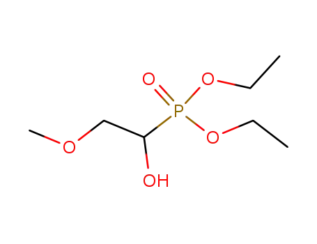 Molecular Structure of 19462-41-0 (diethyl (1-hydroxy-2-Methoxyethyl)phosphonate)