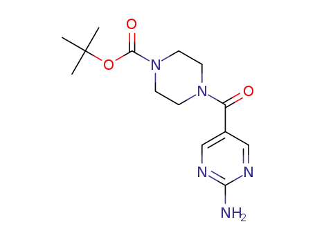 tert-butyl 4-[(2-aminopyrimidin-5-yl)carbonyl]piperazine-1-carboxylate
