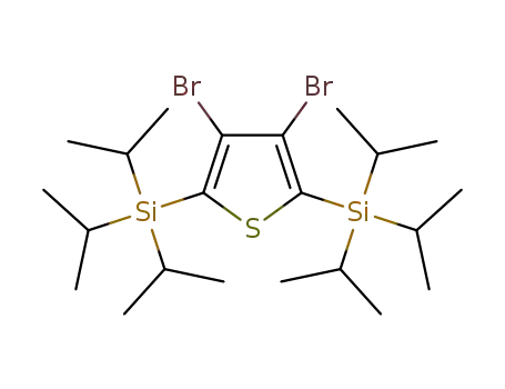 3,4-dibromo-2,5-bis(triisopropylsilyl)thiophene