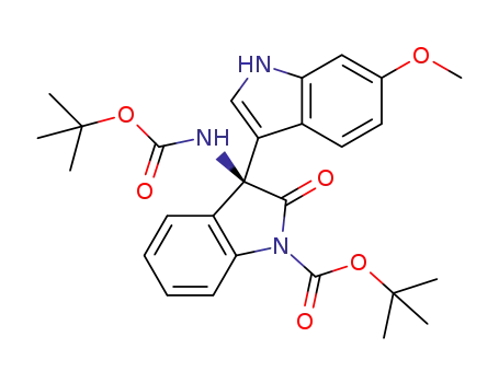 tert-butyl (R)-3-((tert-butoxycarbonyl)amino)-3-(6-methoxy-1H-indol-3-yl)-2-oxoindoline-1-carboxylate