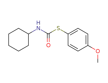 Molecular Structure of 65236-05-7 (Carbamothioic acid, cyclohexyl-, S-(4-methoxyphenyl) ester)