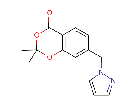 7-((1H-pyrazol-1-yl)methyl)-2,2-dimethyl-4H-benzo[d][1,3]dioxin-4-one