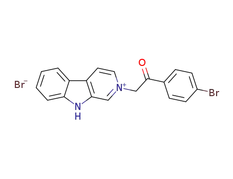 2-(2-(4-bromophenyl)-2-oxoethyl)-9H-pyrido[3,4-b]indol-2-ium bromide