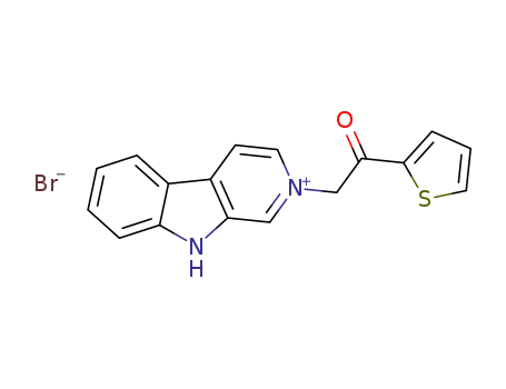 2-(2-oxo-2-(thiophen-2-yl)ethyl)-9H-pyrido[3,4-b]indol-2-ium bromide