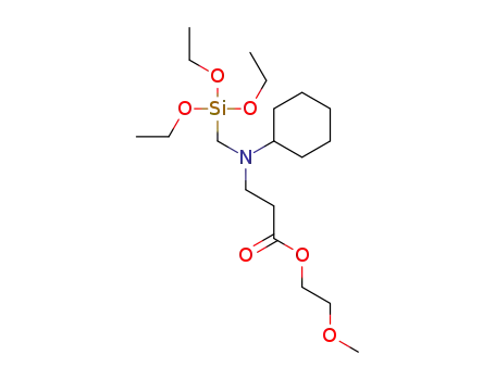 2-methoxyethyl 3-(cyclohexyl((triethoxysilyl)methyl)amino)propanoate