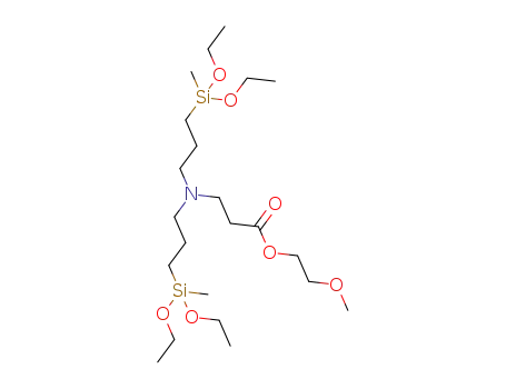 2-methoxyethyl 3-(bis(3-diethoxymethylsilylpropyl)amino)propanoate