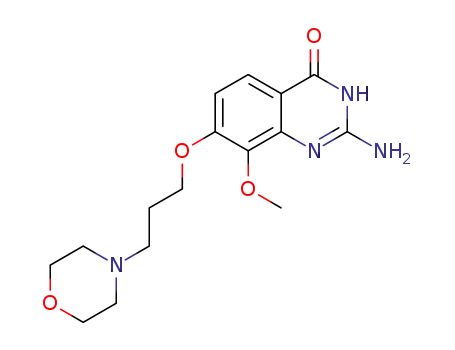 2-amino-7-(3-morpholin-4-ylpropoxy)-8-methoxyquinazolin-4(3H)-one