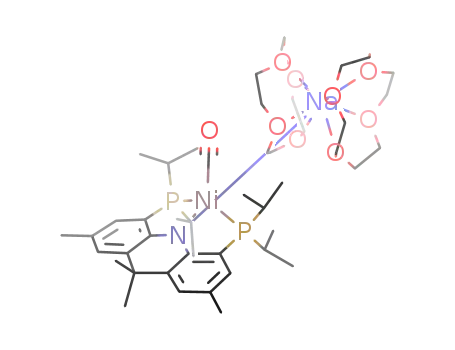 {Na(12-crown-4)2}{(4,5-bis(diisopropylphosphino)-2,7,9,9-tetramethyl-9H-acridin-10-ide)Ni(CO)}