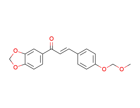 (E)-1-(benzo[d][1,3]dioxol-5-yl)-3-(4-(methoxymethoxy)phenyl)prop-2-en-1-one