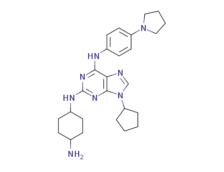 N2-(4-amino-cyclohexyl)-9-cyclopentyl-N6-(4-pyrrolidin-1-yl-phenyl)-9H-purine-2,6-diamine