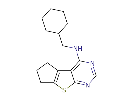 N-(cyclohexylmethyl)-6,7-dihydro-5H-cyclopenta[4,5]-thieno[2,3-d]pyrimidin-4-amine