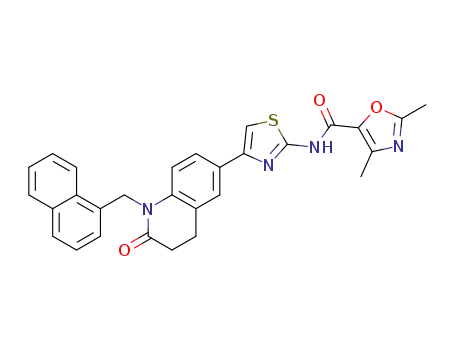 2,4-dimethyl-N-(4-(1-(naphthalen-1-ylmethyl)-2-oxo-1,2,3,4-tetrahydroquinolin-6-yl)thiazol-2-yl)oxazole-5-carboxamide