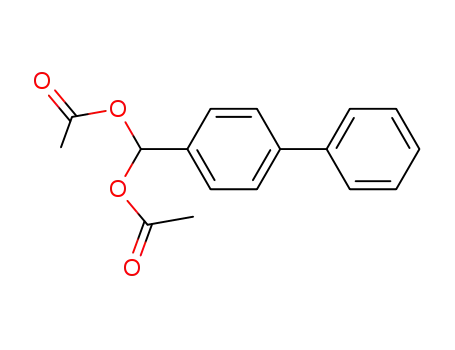 Molecular Structure of 79913-05-6 (Methanediol, [1,1'-biphenyl]-4-yl-, diacetate)