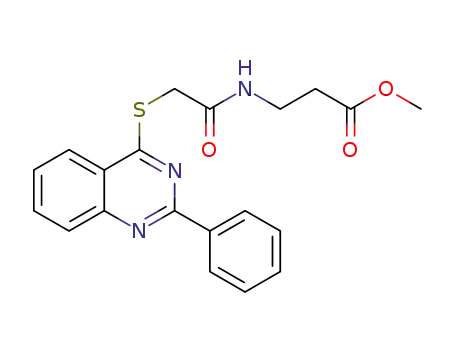 methyl (3-(2-(2-phenylquinazolin-4-yl)sulfanyl)acetyl)aminopropanoate