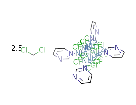 [Nb6Cl14(pyrimidine)4]·2.5CH2Cl2