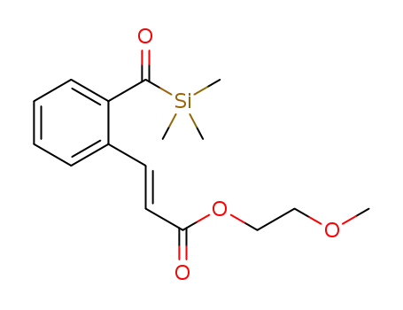 2-methoxyethyl (E)-3-(2-((trimethylsilyl)carbonyl)phenyl)acrylate