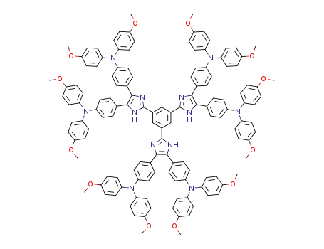 N,N',N'',N"',N"",N""'-(4,4',4'',4"',4"",4""'-(2,2',2''-(benzene-1,3,5-triyl)tris(1H-imidazole-5,4,2-triyl))hexakis(4,1-phenylene))hexakis(4-methoxy-N-(4-methoxyphenyl)benzenamine)