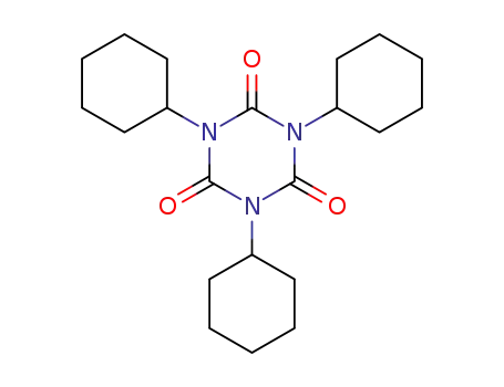 Molecular Structure of 13275-10-0 (1,3,5-Triazine-2,4,6(1H,3H,5H)-trione, 1,3,5-tricyclohexyl-)