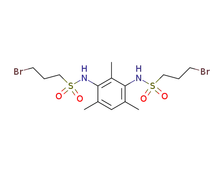 2,4-bis-(3-bromo-propane-1-sulfonylamino)-1,3,5-trimethyl-benzene