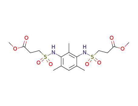 3,3'-(2,4,6-trimethyl-m-phenylenedisulfamoyl)-di-propionic acid dimethyl ester