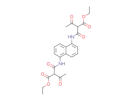 2,2'-diacetyl-N,N'-naphthalene-1,5-diyl-bis-malonamic acid diethyl ester