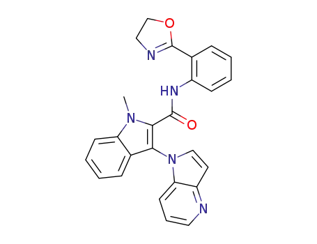 N-(2-(4,5-dihydrooxazol-2-yl)phenyl)-1-methyl-3-(1H-pyrrolo[3,2-b]pyridin-1-yl)-1H-indole-2-carboxa mide