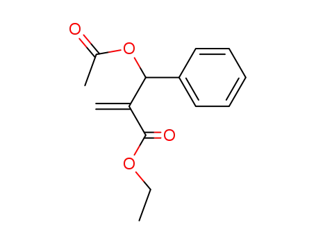 Benzenepropanoic acid, b-(acetyloxy)-a-methylene-, ethyl ester
