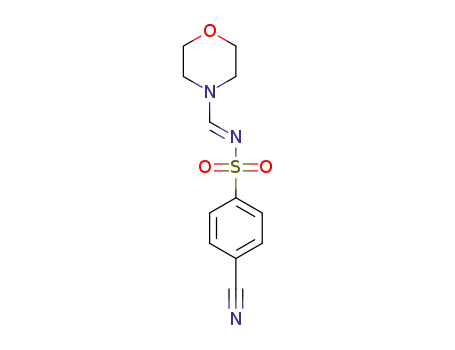 (E)-4-cyano-N-(morpholinomethylene)benzenesulfonamide