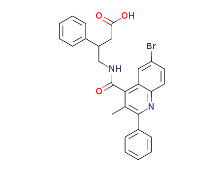(+/-)-4-{[(6-bromo-3-methyl-2-phenylquinolin-4-yl)carbonyl]amino}-3-phenylbutanoic acid