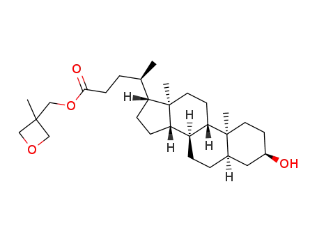 (R)-(3-methyloxetan-3-yl)methyl 4-((3R,5R,8R,9S,10S,13R,14S,17R)-3-hydroxy-10,13-dimethylhexadecahydro-1H-cyclopenta[a]phenanthren-17-yl)pentanoate