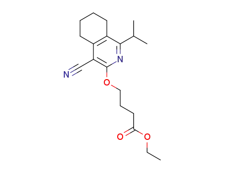 ethyl 4-{[4-cyano-1-(propan-2-yl)-5,6,7,8-tetrahydroisoquinolin-3-yl]oxy}butanoate