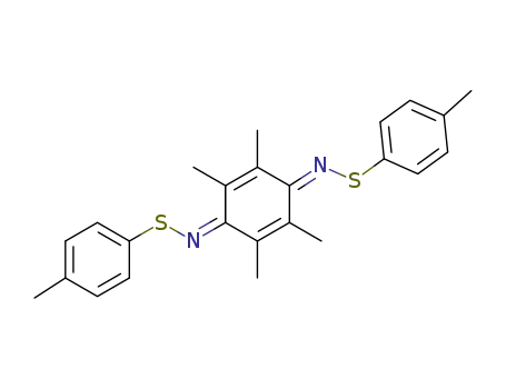 2,3,5,6-tetramethyl-N,N′-bis(4-methylphenylsulfanyl)cyclohexa-2,5-diene-1,4-diimine