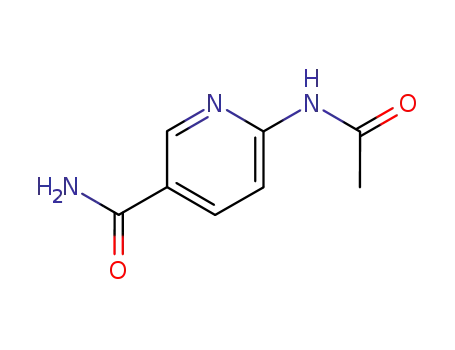 Molecular Structure of 77837-05-9 (6-(acetylamino)pyridine-3-carboxamide)