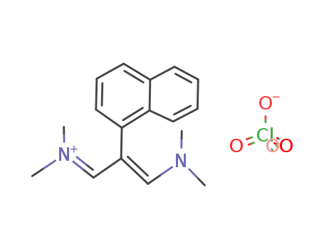 (E)-N-(3-(dimethylamino)-2-(naphthalen-1-yl)allylidene)-N-methylmethanaminium perchlorate