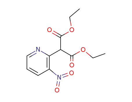 Molecular Structure of 64362-41-0 (ALPHA-[2-(3'-NITROPYRIDINYL)] DIETHYL MALONATE)