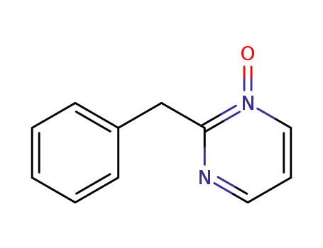 Molecular Structure of 90210-54-1 (Pyrimidine, 2-(phenylmethyl)-, 1-oxide)