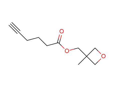 Molecular Structure of 89276-33-5 (5-Hexynoic acid, (3-methyl-3-oxetanyl)methyl ester)