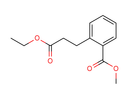 Molecular Structure of 105986-52-5 (Benzenepropanoic acid, 2-(methoxycarbonyl)-, ethyl ester)