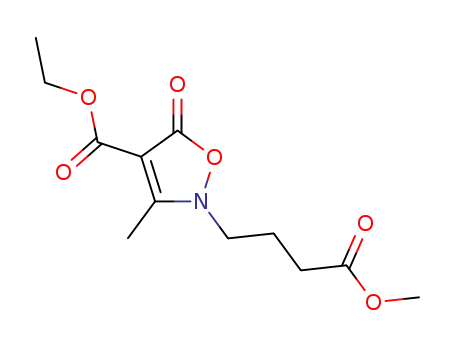 2-(3-Methoxycarbonyl-propyl)-3-methyl-5-oxo-2,5-dihydro-isoxazole-4-carboxylic acid ethyl ester