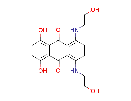 Molecular Structure of 112996-70-0 (9,10-Anthracenedione,
2,3-dihydro-5,8-dihydroxy-1,4-bis[(2-hydroxyethyl)amino]-)