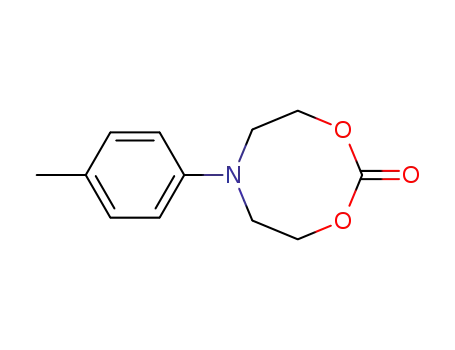 Molecular Structure of 93371-23-4 (4H-1,3,6-Dioxazocin-2-one, tetrahydro-6-(4-methylphenyl)-)