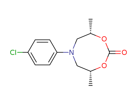 4H-1,3,6-Dioxazocin-2-one, 6-(4-chlorophenyl)tetrahydro-4,8-dimethyl-,  cis-