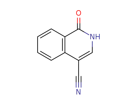 Molecular Structure of 53000-96-7 (1-Oxo-1,2-dihydroisoquinoline-4-carbonitrile)