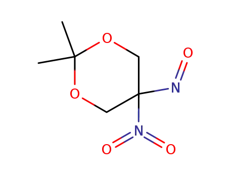 Molecular Structure of 139308-14-8 (1,3-Dioxane, 2,2-dimethyl-5-nitro-5-nitroso-)