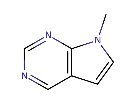 Molecular Structure of 87791-29-5 (7H-Pyrrolo[2,3-d]pyrimidine, 7-methyl- (9CI))